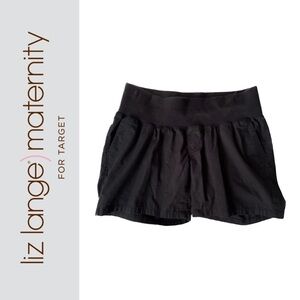 Liz Lange Maternity Shorts size small S black bottoms